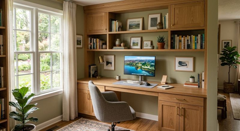 Built In Desk Installation in Woodbridge, VA
