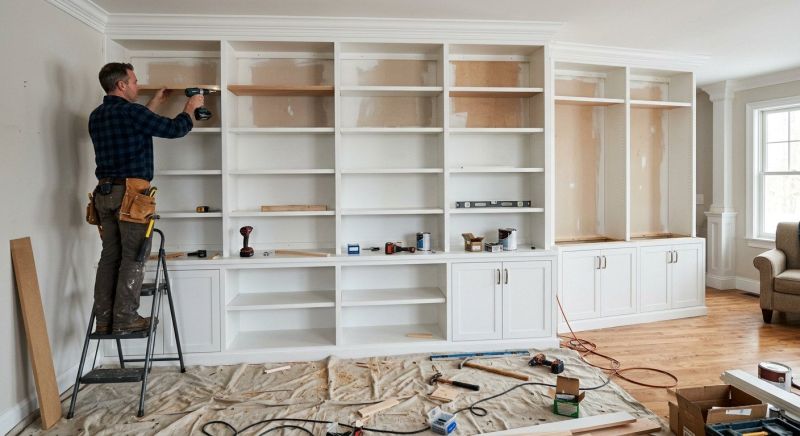 Builtin Cabinets Installation in Alexandria, VA