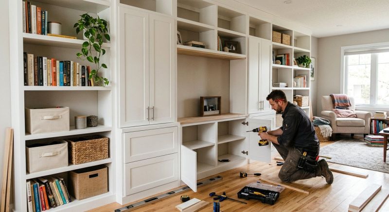 Mudroom Shelving Installation in Durham, NC